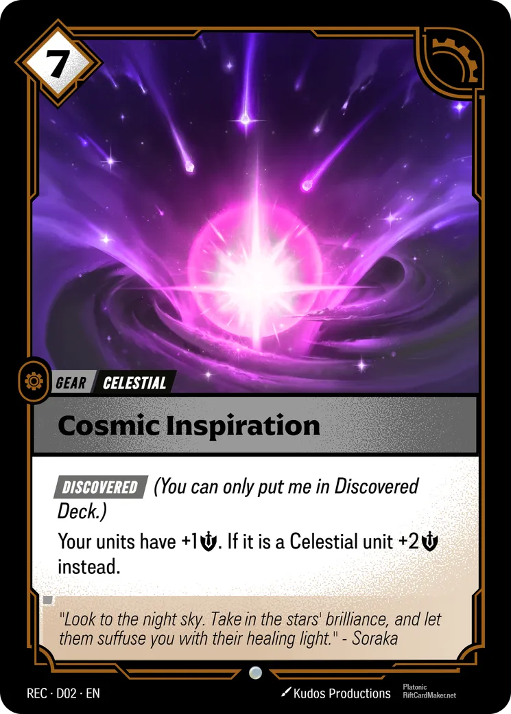 Cosmic Inspiration